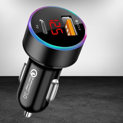 Bluetooth pour la voiture - LedCarCharger™ - Noir - Automobile